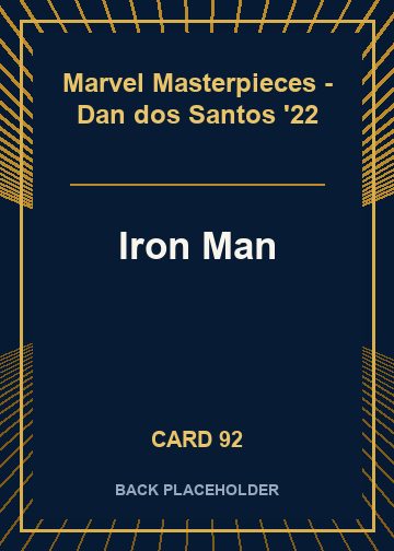 Iron Man back card image