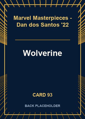 Wolverine back card image