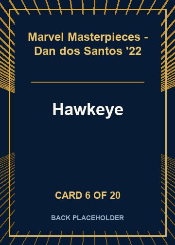 Hawkeye back card image