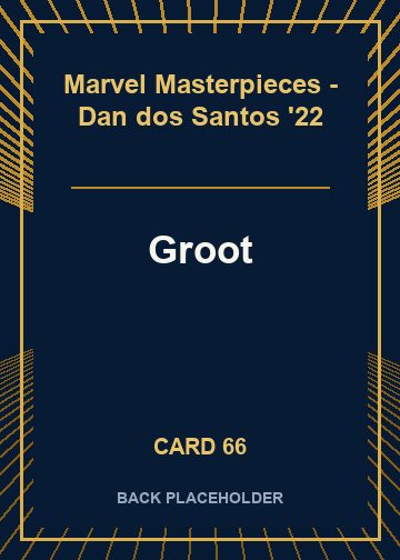 Groot back card image