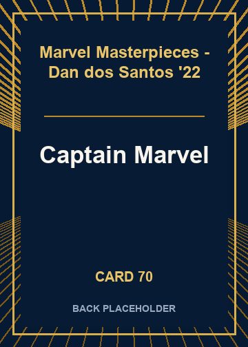 Captain Marvel back card image