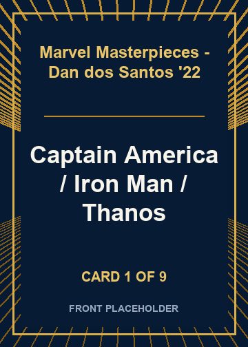 Captain America / Iron Man / Thanos card thumbnail