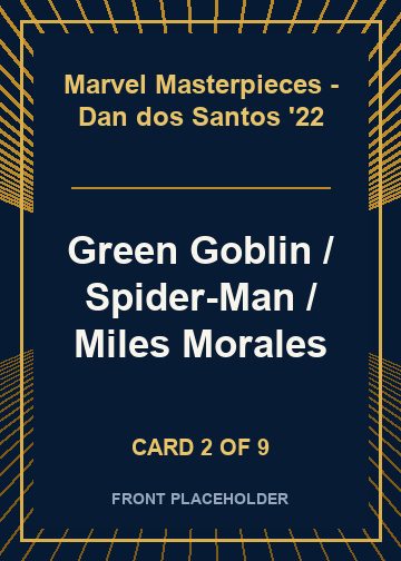 Green Goblin / Spider-Man / Miles Morales card thumbnail