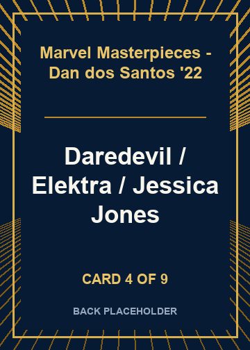 Daredevil / Elektra / Jessica Jones back card image