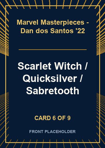 Scarlet Witch / Quicksilver / Sabretooth card thumbnail
