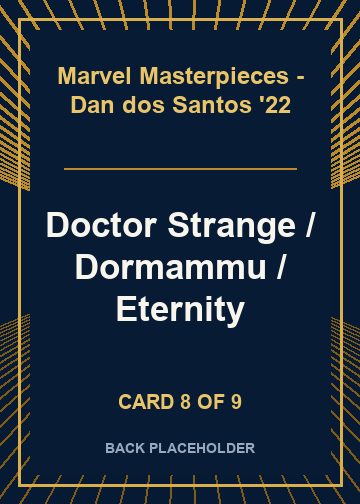 Doctor Strange / Dormammu / Eternity back card image