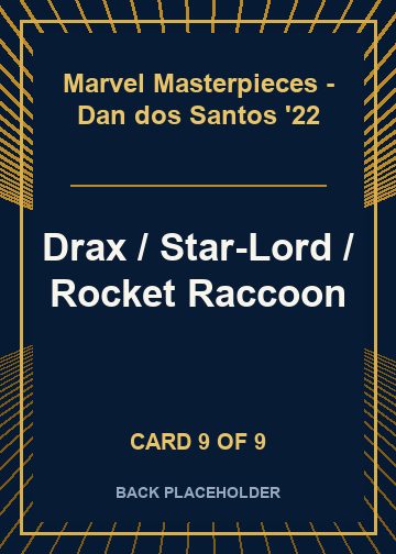 Drax / Star-Lord / Rocket Raccoon back card image