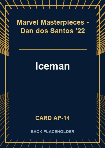 Iceman back card image