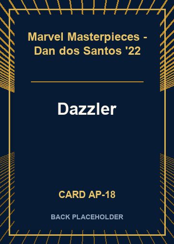Dazzler back card image