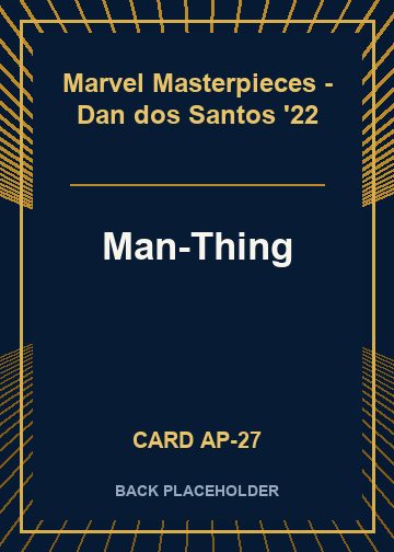 Man-Thing back card image