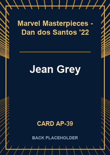 Jean Grey back card image