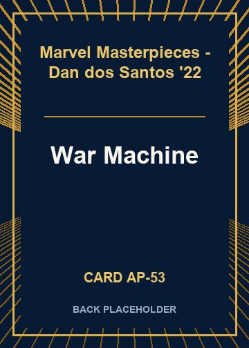 War Machine back card image