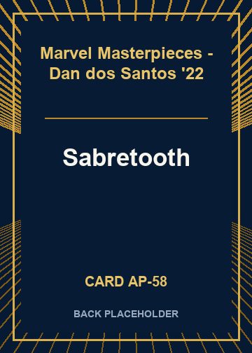 Sabretooth back card image