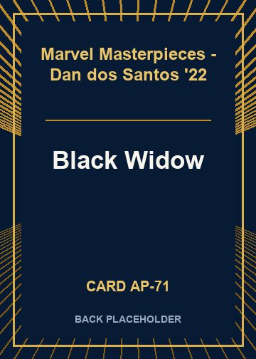 Black Widow back card image