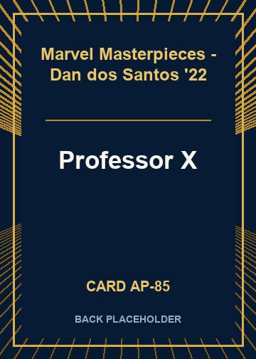 Professor X back card image