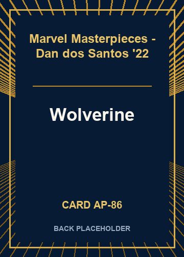Wolverine back card image