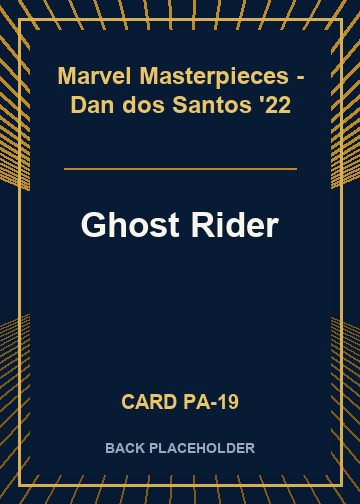 Ghost Rider back card image