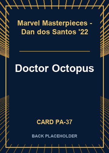 Doctor Octopus back card image