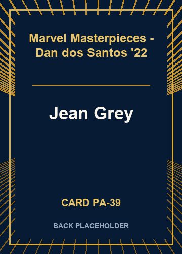 Jean Grey back card image