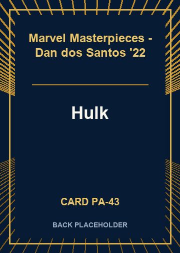 Hulk back card image