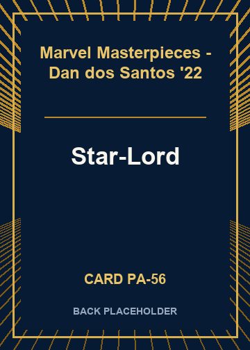 Star-Lord back card image