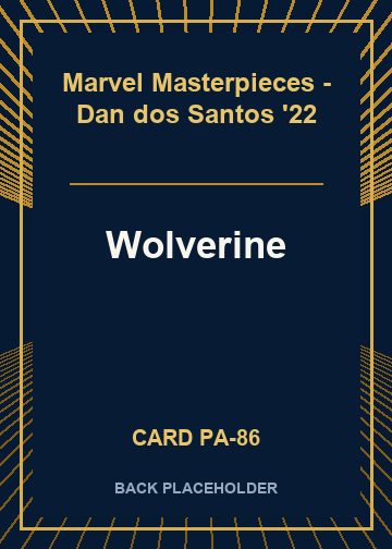 Wolverine back card image