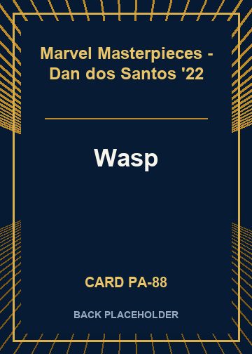 Wasp back card image