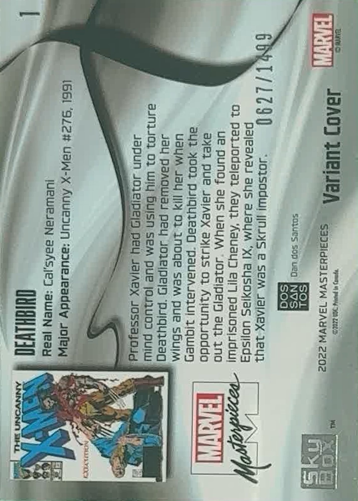 Deathbird back card image