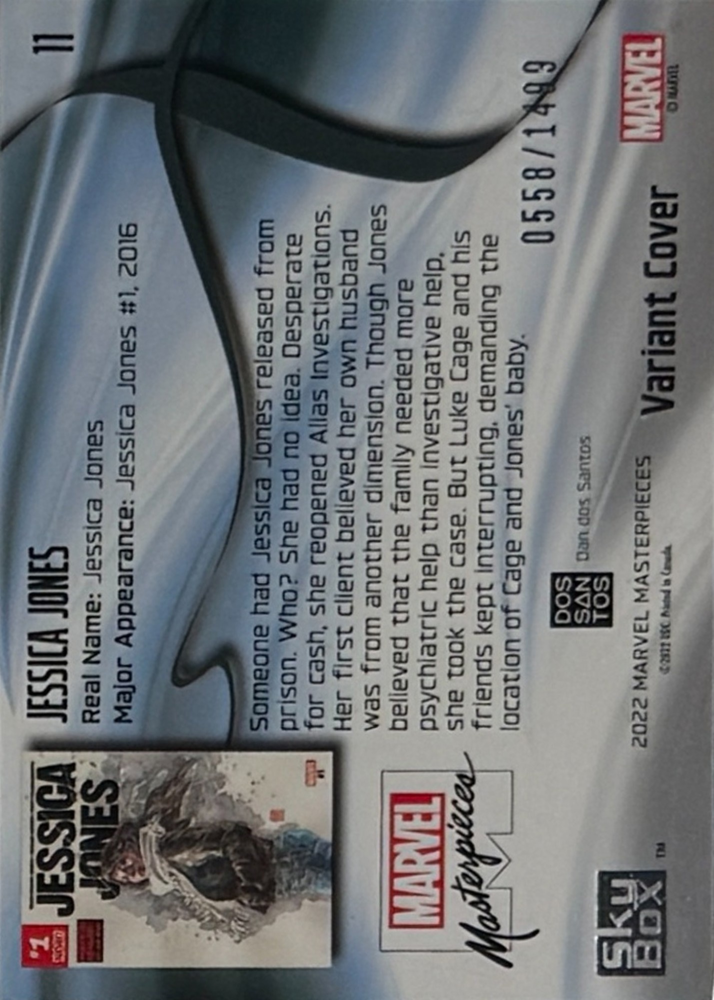Jessica Jones back card image