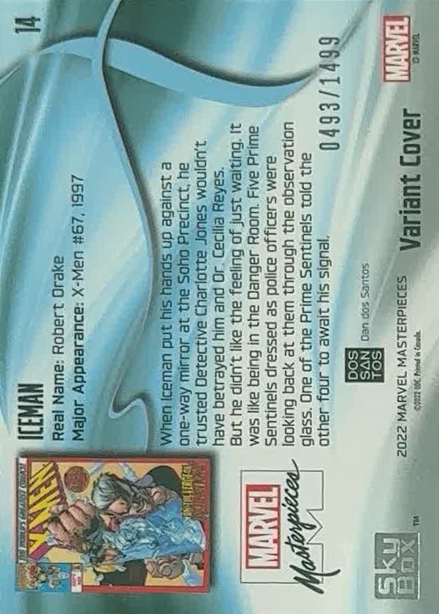 Iceman back card image