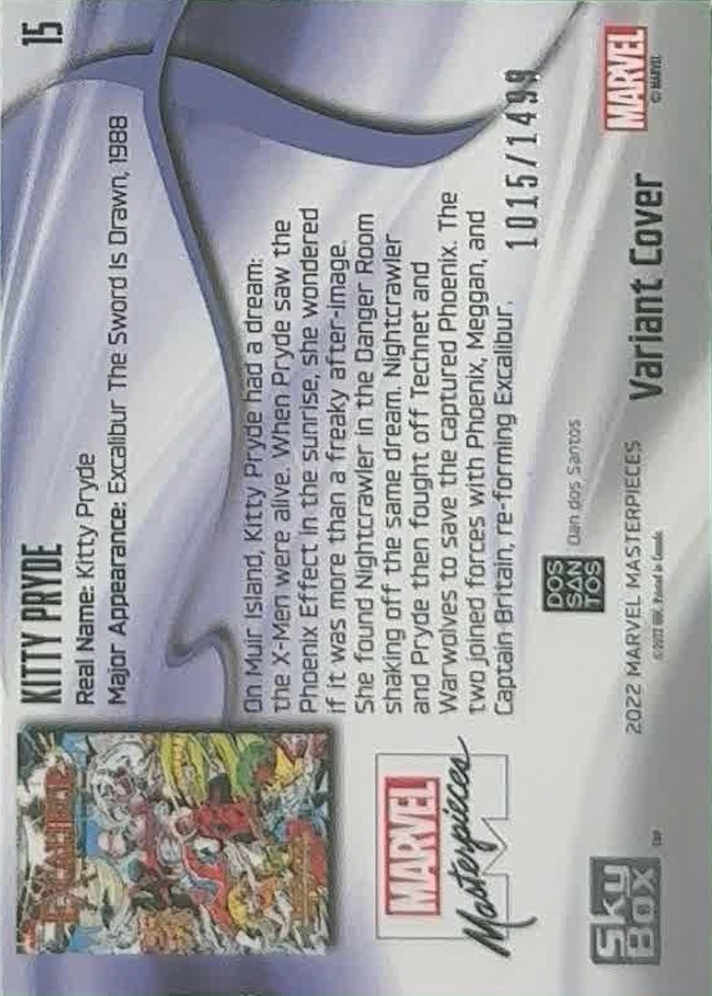 Kitty Pryde back card image
