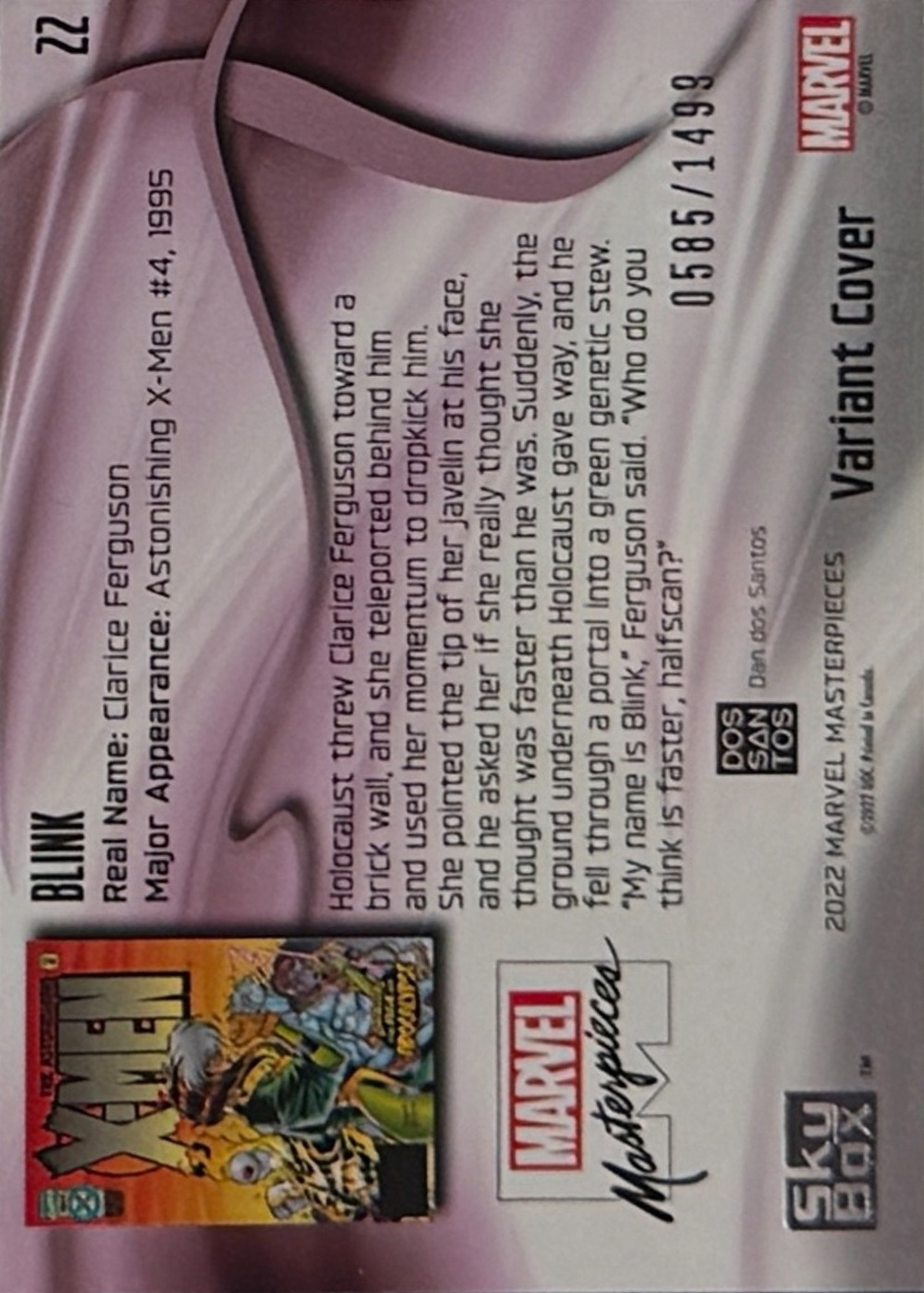 Blink back card image