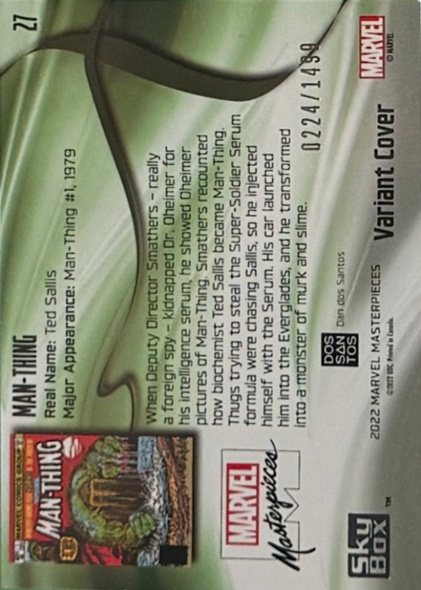 Man-Thing back card image