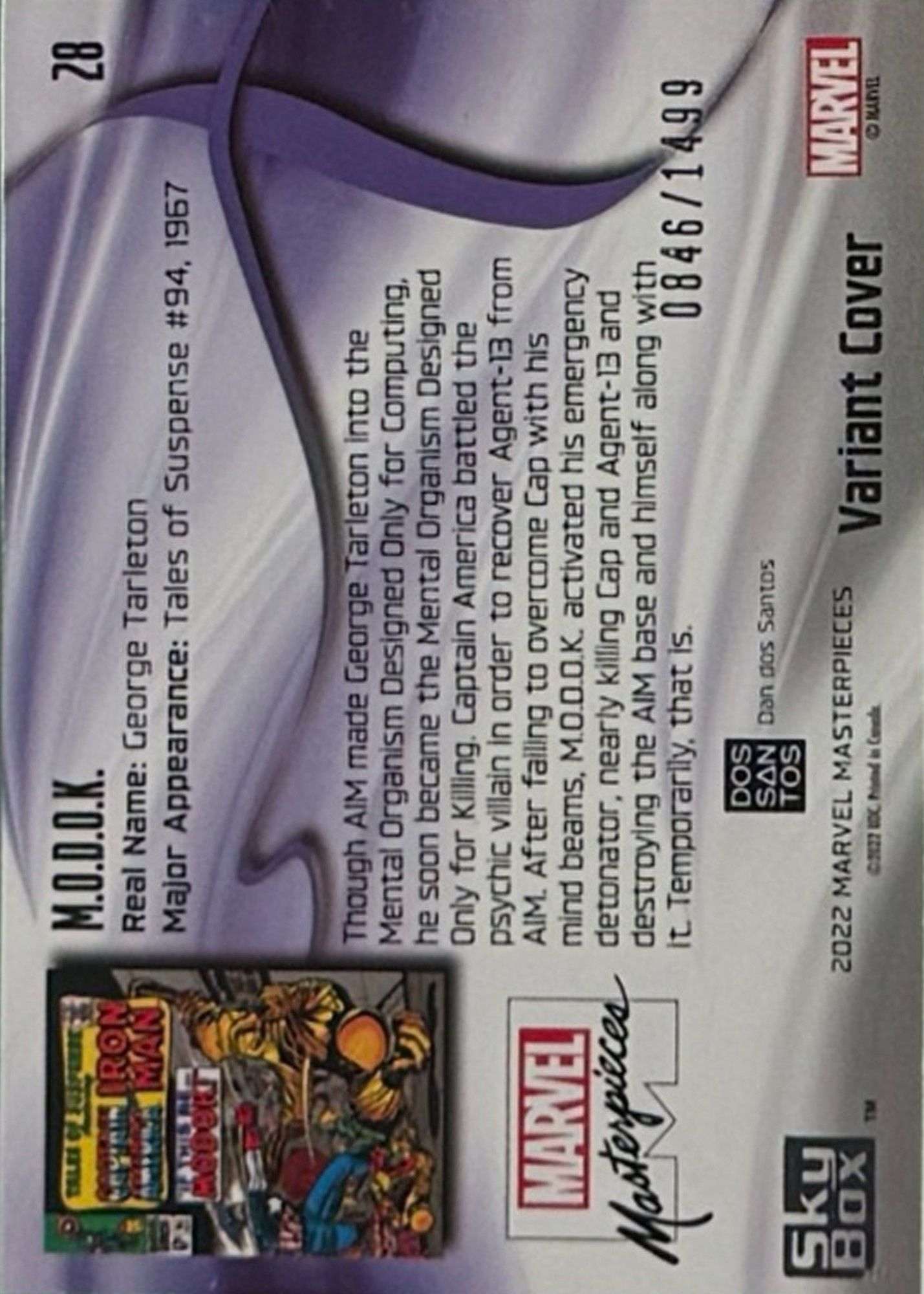 M.O.D.O.K. back card image