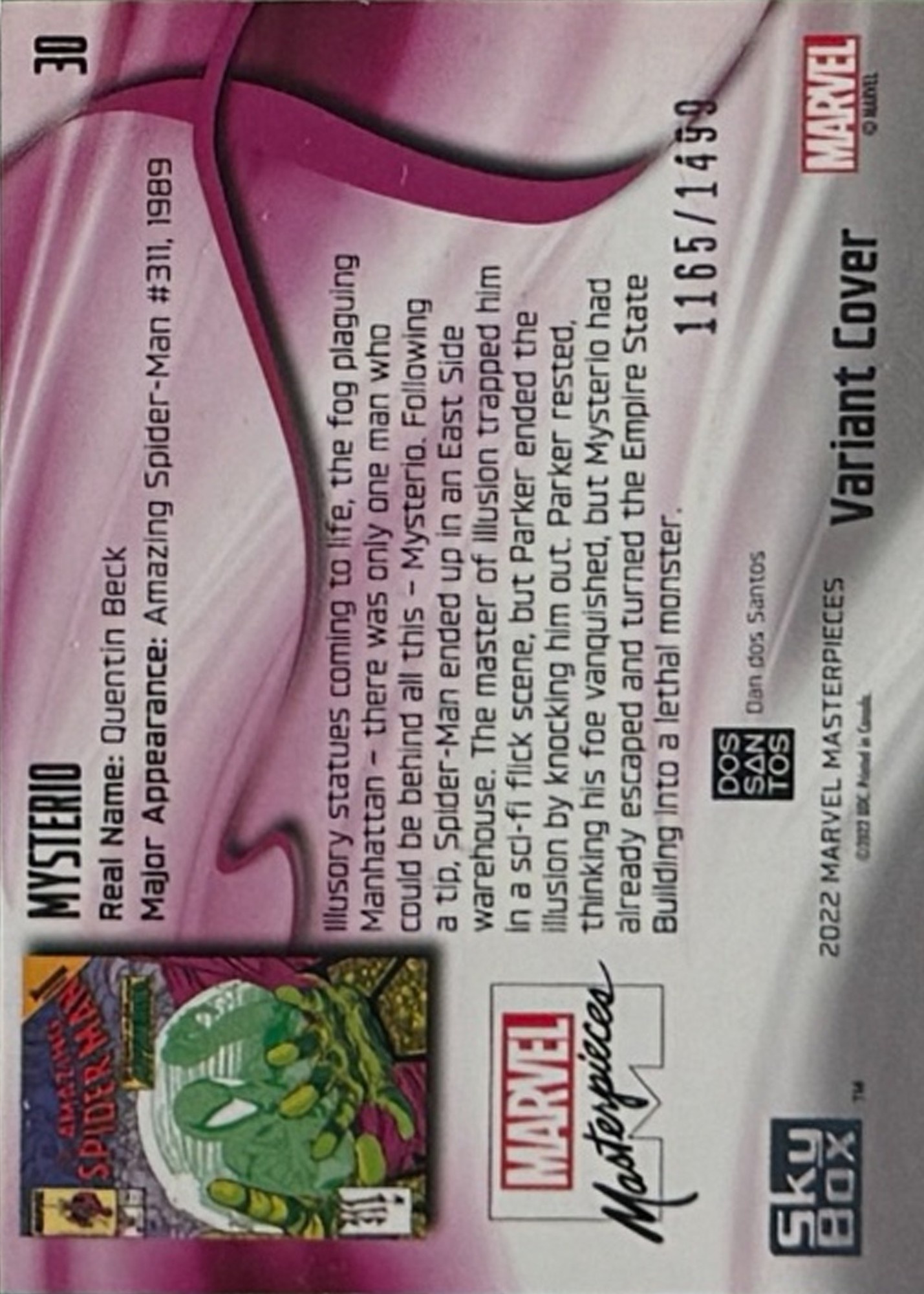 Mysterio back card image