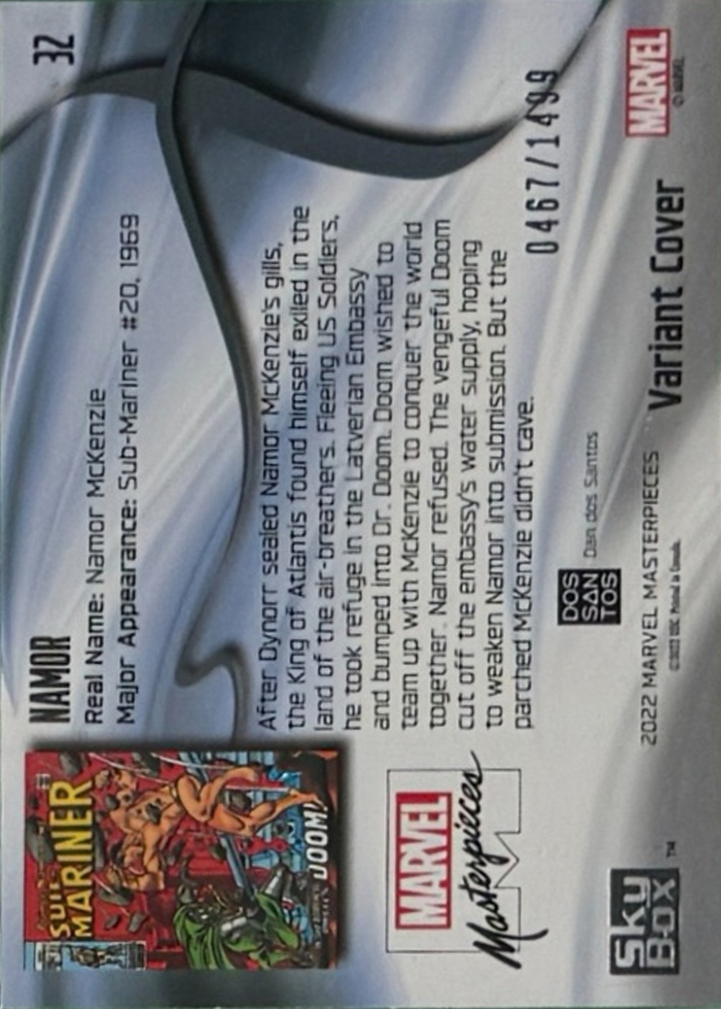 Namor back card image
