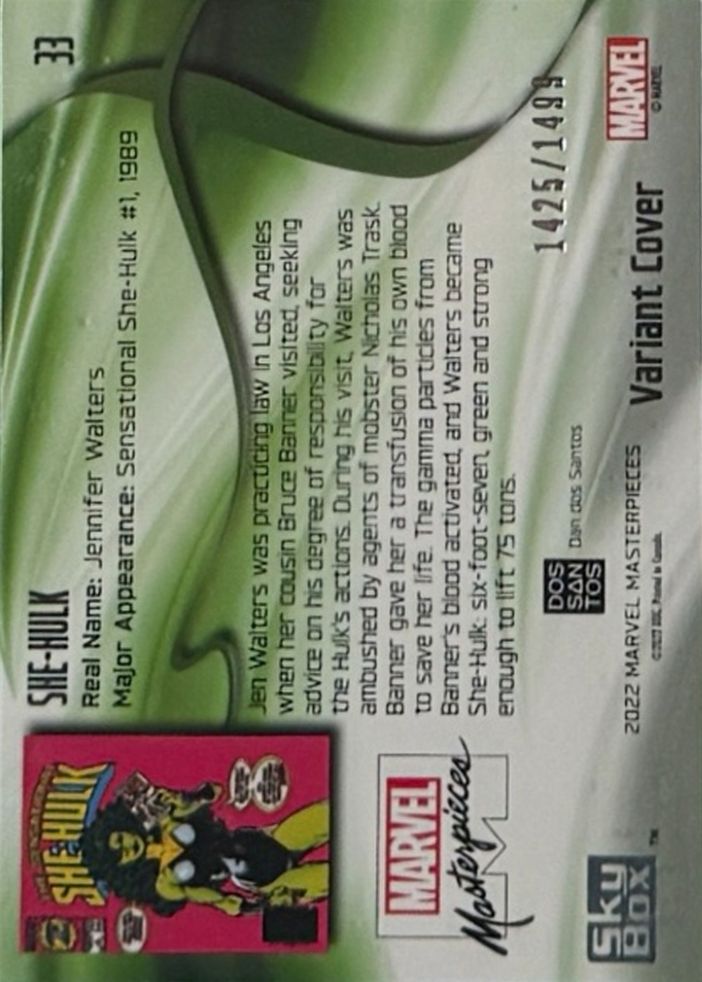 She-Hulk back card image