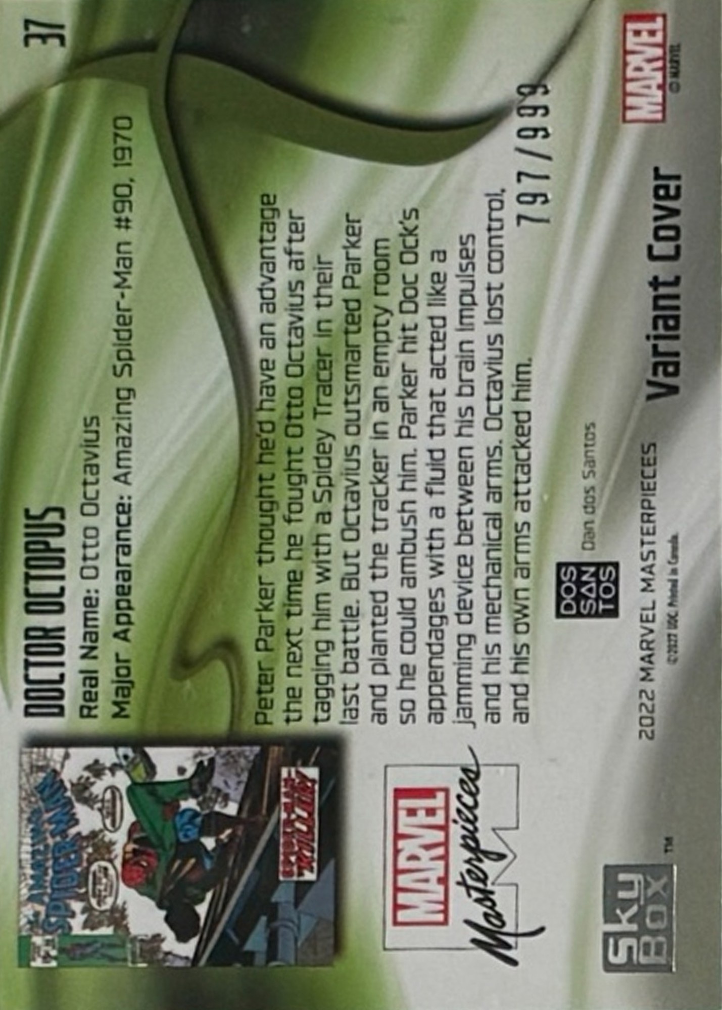 Doctor Octopus back card image