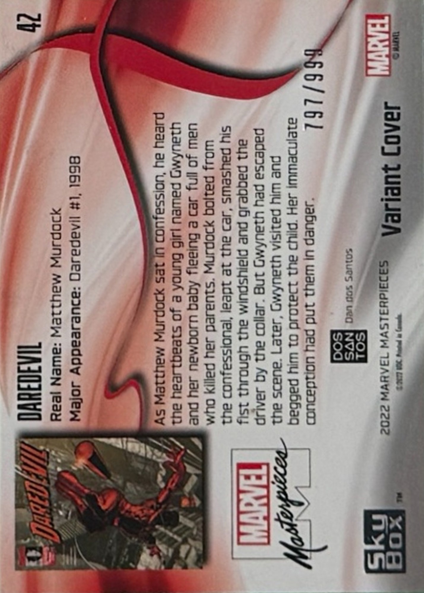 Daredevil back card image