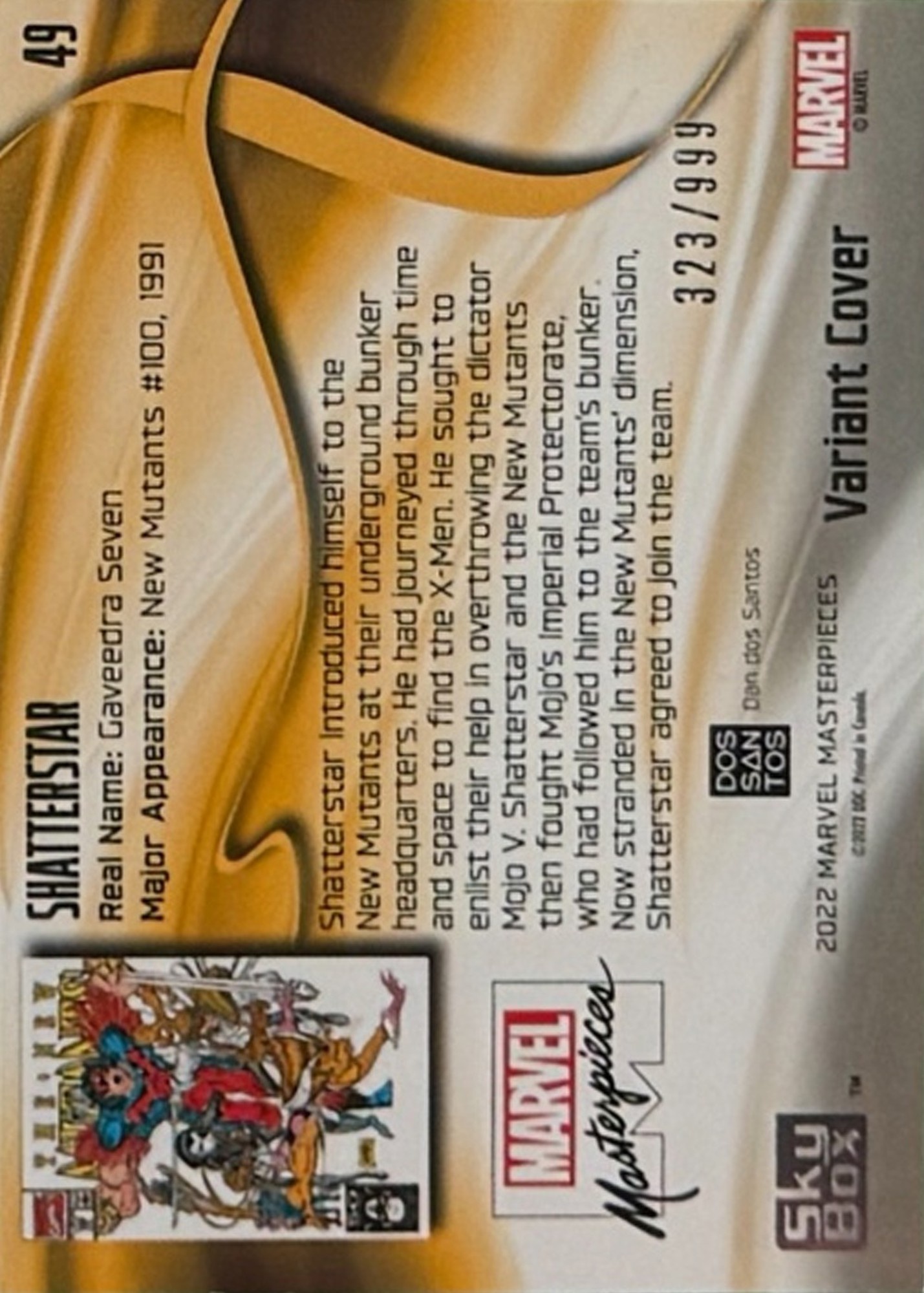 Shatterstar back card image
