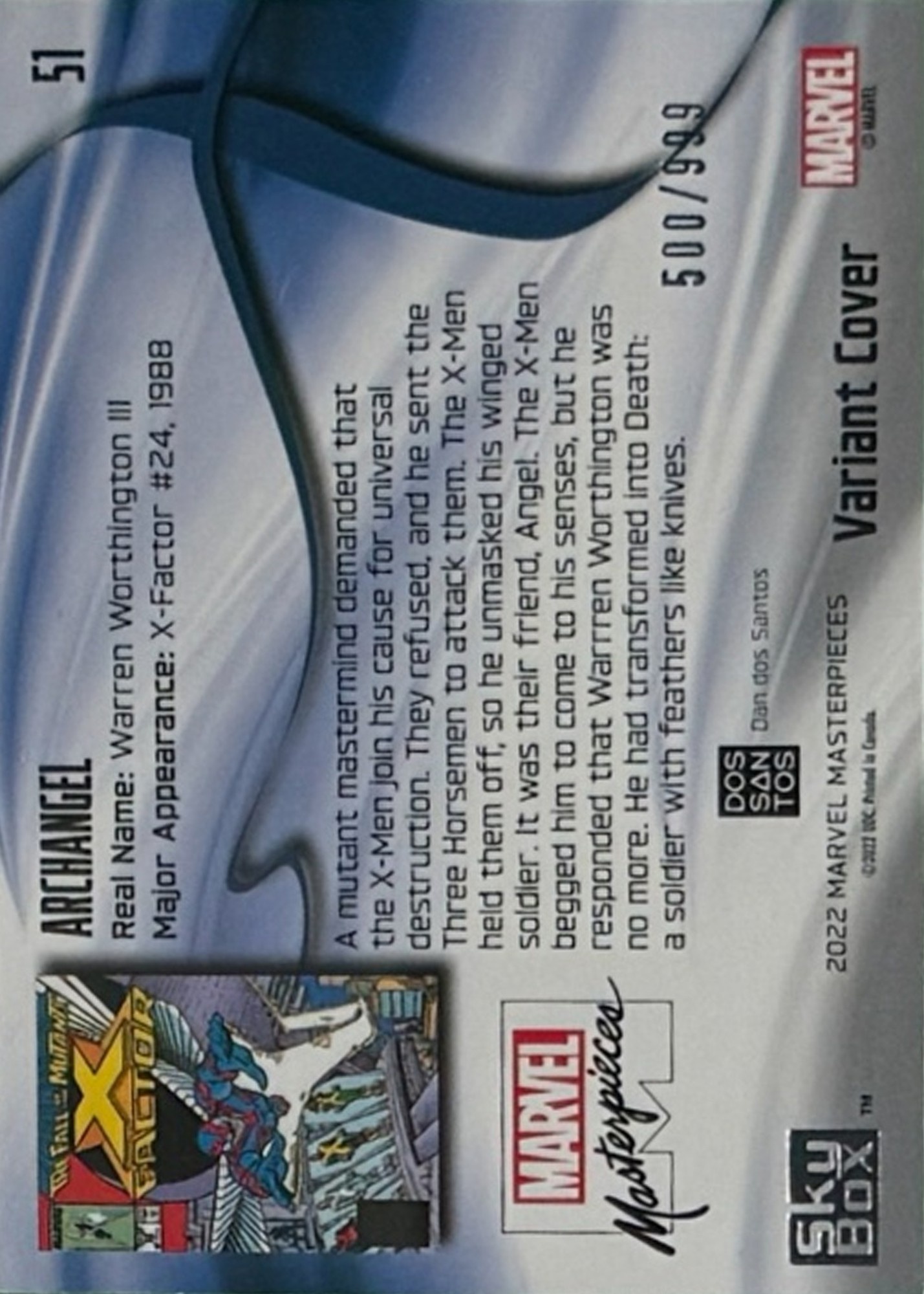 Archangel back card image