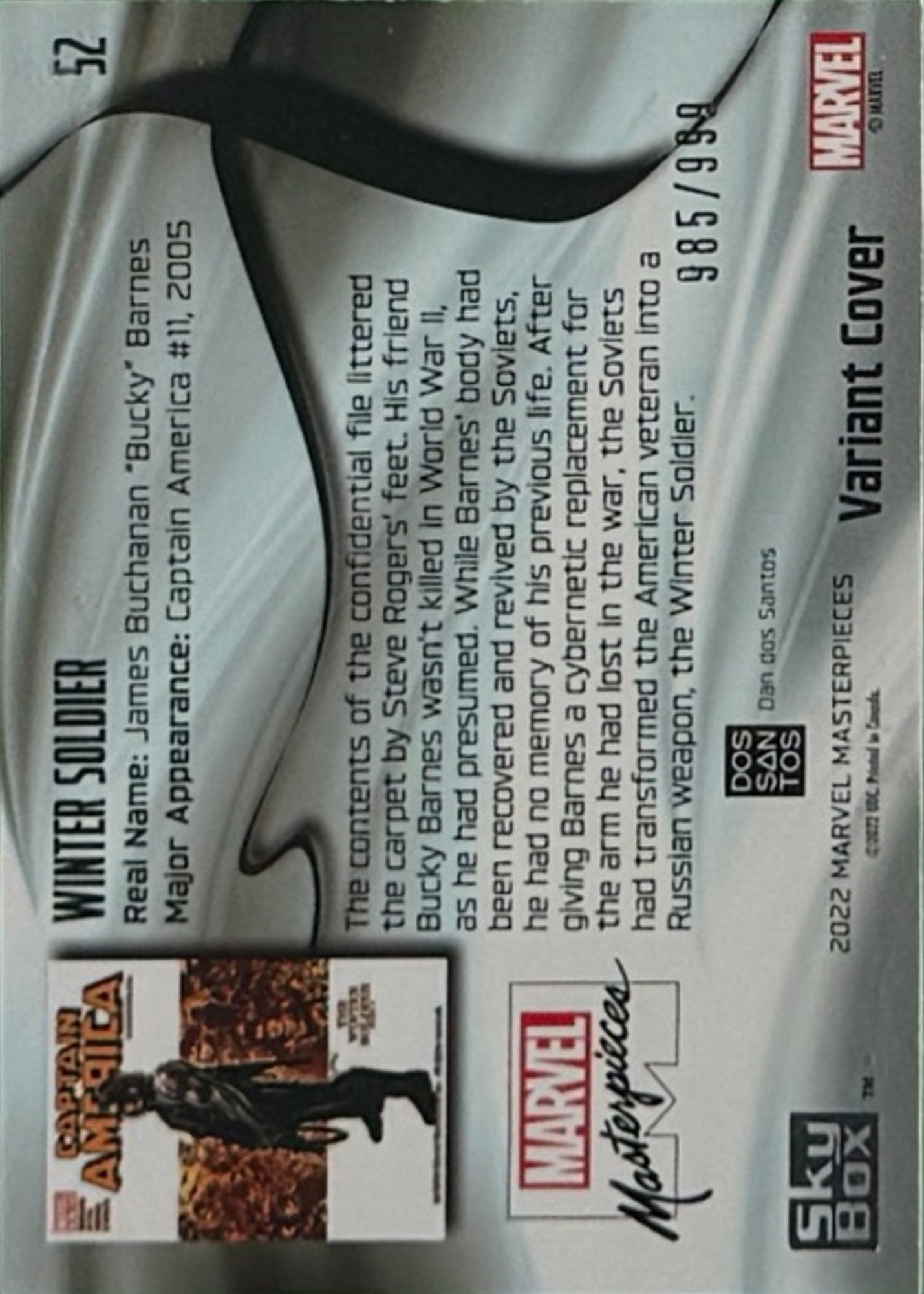 Winter Soldier back card image