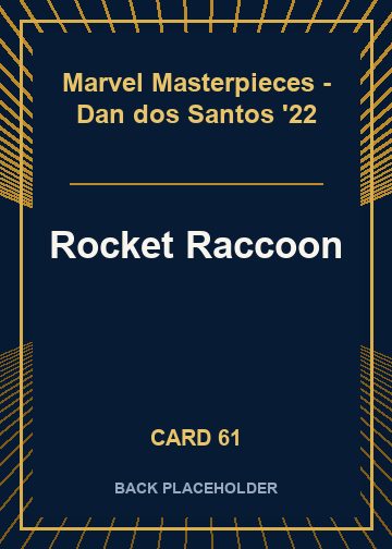 Rocket Raccoon back card image