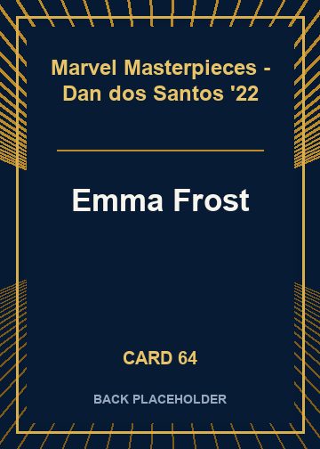 Emma Frost back card image