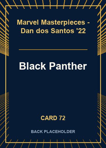 Black Panther back card image