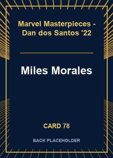 Miles Morales back card image