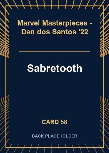 Sabretooth back card image