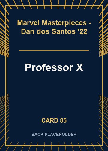 Professor X back card image