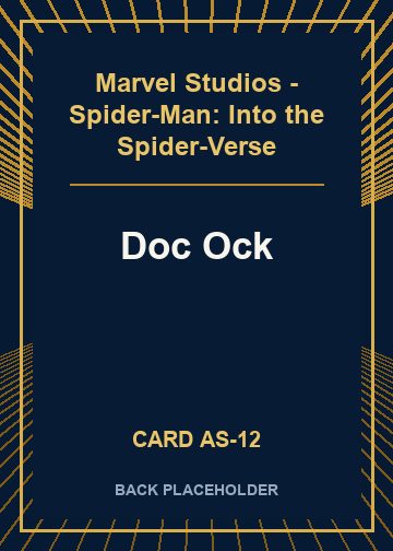 Doc Ock back card image
