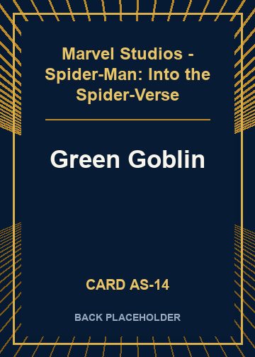 Green Goblin back card image